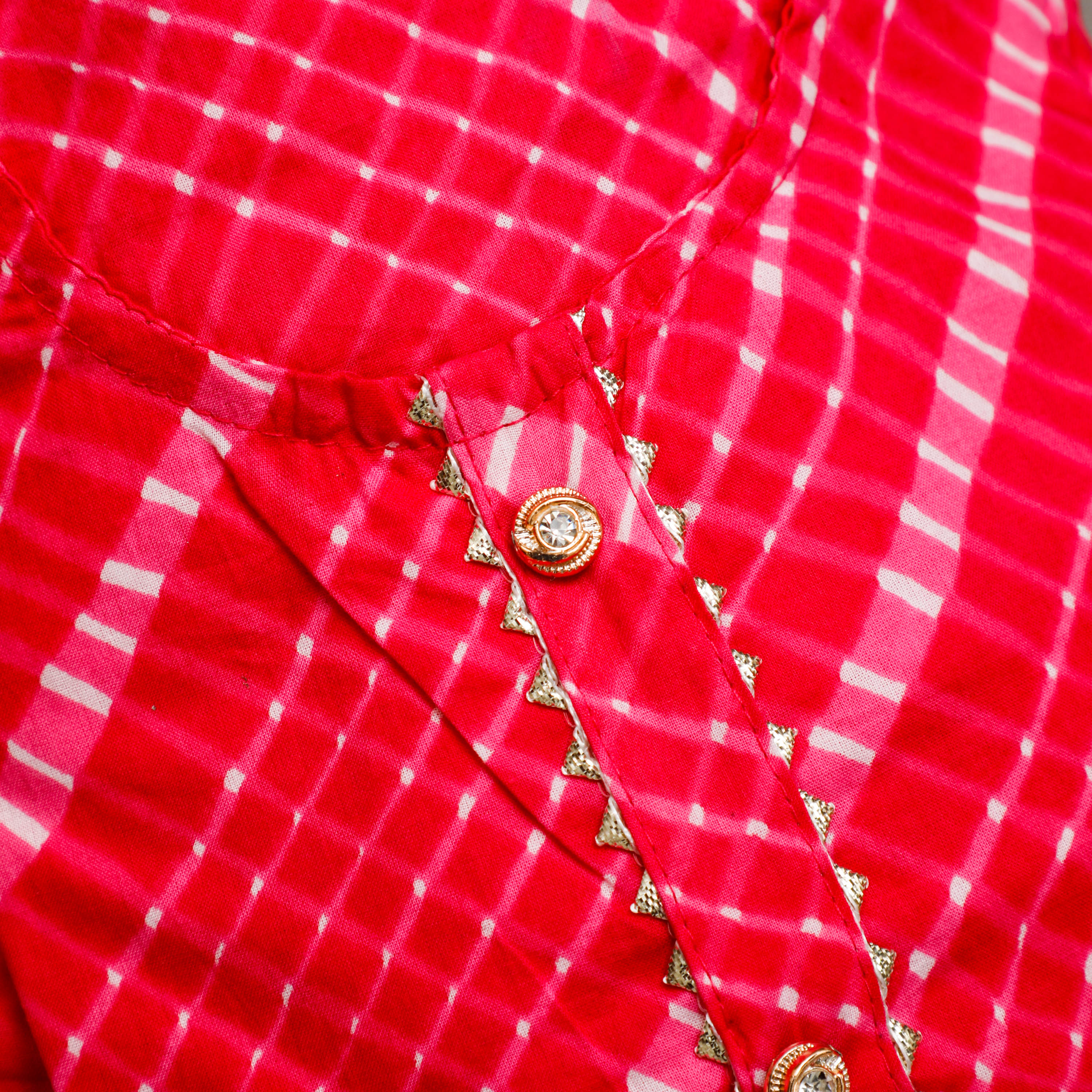 Gota Embellished Kurta Lehenga Set
